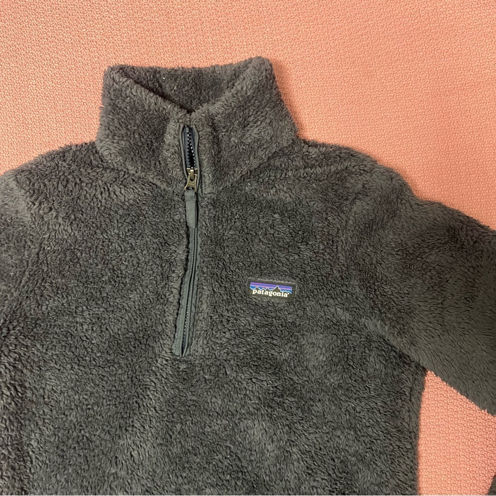 PATAGONIA Women's Los Gatos 1/4 Zip Smolder Blue Gray Small Fleece Coat Pullover - Picture 4 of 8